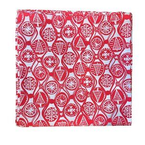 Threshold Shower Curtain Holiday Red White Graphic Standard Size 72x72 Christmas